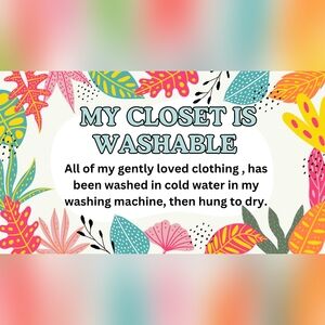 Machine washable